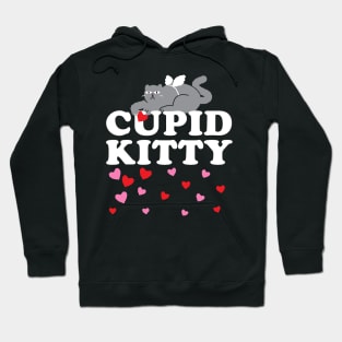 Cupid Kitty Cat Valentine Angel Wing Funny Hoodie